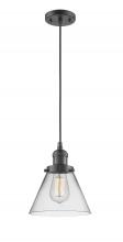 Innovations Lighting 201C-OB-G42 - Cone - 1 Light - 8 inch - Oil Rubbed Bronze - Cord hung - Mini Pendant