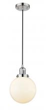 Innovations Lighting 201C-PN-G201-8 - Beacon - 1 Light - 8 inch - Polished Nickel - Cord hung - Mini Pendant