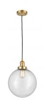 Innovations Lighting 201C-SG-G204-12 - Beacon - 1 Light - 12 inch - Satin Gold - Cord hung - Mini Pendant