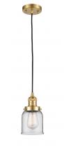 Innovations Lighting 201C-SG-G52 - Bell - 1 Light - 5 inch - Satin Gold - Cord hung - Mini Pendant