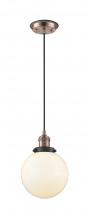 Innovations Lighting 201CBP-ACBK-G201-8 - Beacon - 1 Light - 8 inch - Antique Copper - Cord hung - Mini Pendant