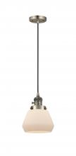 Innovations Lighting 201CSW-AB-G171 - Fulton - 1 Light - 7 inch - Antique Brass - Cord hung - Mini Pendant