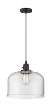 Innovations Lighting 201CSW-BK-G72-L - Bell - 1 Light - 12 inch - Matte Black - Cord hung - Mini Pendant