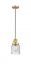 Innovations Lighting 201CSW-SG-G54 - Bell - 1 Light - 5 inch - Satin Gold - Cord hung - Mini Pendant