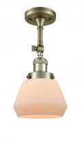 Innovations Lighting 201F-AB-G171 - Fulton - 1 Light - 7 inch - Antique Brass - Semi-Flush Mount