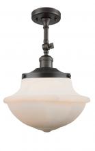  201F-OB-G541 - Oxford - 1 Light - 12 inch - Oil Rubbed Bronze - Semi-Flush Mount