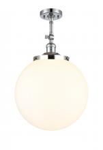 Innovations Lighting 201F-PC-G201-14 - Beacon - 1 Light - 14 inch - Polished Chrome - Semi-Flush Mount