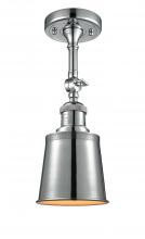 Innovations Lighting 201F-PC-M9-PC - Addison - 1 Light - 5 inch - Polished Chrome - Semi-Flush Mount