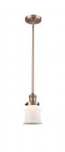 Innovations Lighting 201S-AC-G181S - Canton - 1 Light - 5 inch - Antique Copper - Stem Hung - Mini Pendant