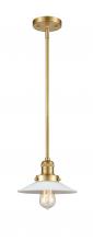 Innovations Lighting 201S-SG-G1 - Halophane - 1 Light - 9 inch - Satin Gold - Stem Hung - Mini Pendant