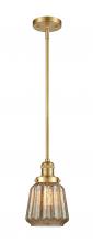 Innovations Lighting 201S-SG-G146 - Chatham - 1 Light - 7 inch - Satin Gold - Stem Hung - Mini Pendant