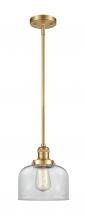 Innovations Lighting 201S-SG-G72 - Bell - 1 Light - 8 inch - Satin Gold - Stem Hung - Mini Pendant