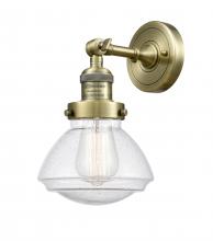  203-AB-G324 - Olean - 1 Light - 7 inch - Antique Brass - Sconce