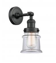 Innovations Lighting 203-BK-G182S - Canton - 1 Light - 5 inch - Matte Black - Sconce