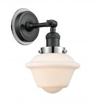  203BK-BPPC-HRPC-G531 - Oxford - 1 Light - 8 inch - Matte Black - Sconce