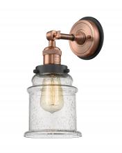 Innovations Lighting 203BP-ACBK-G184 - Canton - 1 Light - 7 inch - Antique Copper - Sconce