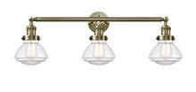  205-AB-G322 - Olean - 3 Light - 31 inch - Antique Brass - Bath Vanity Light