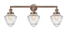 Innovations Lighting 205-AC-G664-7 - Bullet - 3 Light - 34 inch - Antique Copper - Bath Vanity Light