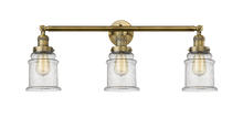 Innovations Lighting 205-BB-G184 - Canton - 3 Light - 30 inch - Brushed Brass - Bath Vanity Light