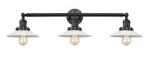 Innovations Lighting 205-BK-G1 - Halophane - 3 Light - 33 inch - Matte Black - Bath Vanity Light