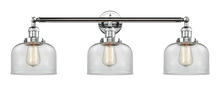  205-PC-G72 - Bell - 3 Light - 32 inch - Polished Chrome - Bath Vanity Light