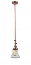  206-AC-G194 - Bellmont - 1 Light - 6 inch - Antique Copper - Stem Hung - Mini Pendant