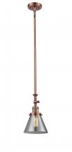 Innovations Lighting 206-AC-G43 - Cone - 1 Light - 8 inch - Antique Copper - Stem Hung - Mini Pendant