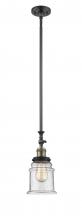  206-BAB-G184 - Canton - 1 Light - 6 inch - Black Antique Brass - Stem Hung - Mini Pendant