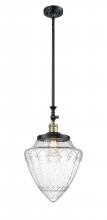  206-BAB-G664-12 - Bullet - 1 Light - 12 inch - Black Antique Brass - Stem Hung - Mini Pendant