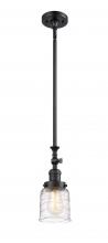 Innovations Lighting 206-BK-G513 - Bell - 1 Light - 5 inch - Matte Black - Stem Hung - Mini Pendant