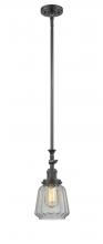 Innovations Lighting 206-OB-G142 - Chatham - 1 Light - 7 inch - Oil Rubbed Bronze - Stem Hung - Mini Pendant