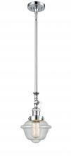  206-PC-G534 - Oxford - 1 Light - 7 inch - Polished Chrome - Stem Hung - Mini Pendant