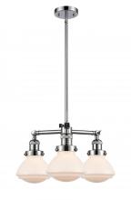 Innovations Lighting 207-PC-G321-LED - Olean - 3 Light - 19 inch - Polished Chrome - Stem Hung - Chandelier