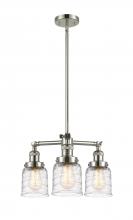 Innovations Lighting 207-PN-G513-LED - Bell - 3 Light - 19 inch - Polished Nickel - Stem Hung - Chandelier