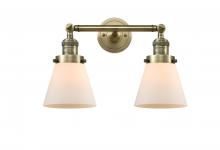 Innovations Lighting 208-AB-G61 - Cone - 2 Light - 16 inch - Antique Brass - Bath Vanity Light