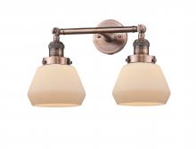 Innovations Lighting 208-AC-G171 - Fulton - 2 Light - 17 inch - Antique Copper - Bath Vanity Light