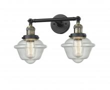  208-BAB-G534 - Oxford - 2 Light - 17 inch - Black Antique Brass - Bath Vanity Light