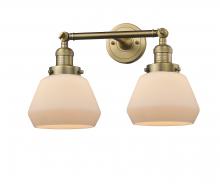 Innovations Lighting 208-BB-G171 - Fulton - 2 Light - 17 inch - Brushed Brass - Bath Vanity Light