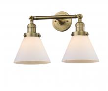 Innovations Lighting 208-BB-G41 - Cone - 2 Light - 18 inch - Brushed Brass - Bath Vanity Light