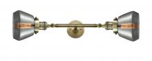 Innovations Lighting 208L-AB-G173 - Fulton - 2 Light - 7 inch - Antique Brass - Bath Vanity Light