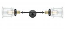 Innovations Lighting 208L-BAB-G182 - Canton - 2 Light - 6 inch - Black Antique Brass - Bath Vanity Light