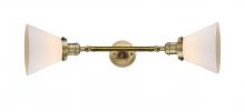 Innovations Lighting 208L-BB-G41 - Cone - 2 Light - 8 inch - Brushed Brass - Bath Vanity Light