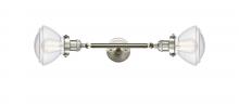 Innovations Lighting 208L-SN-G324-LED - Olean - 2 Light - 7 inch - Brushed Satin Nickel - Bath Vanity Light