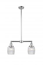 Innovations Lighting 209-PC-G302 - Colton - 2 Light - 22 inch - Polished Chrome - Stem Hung - Island Light