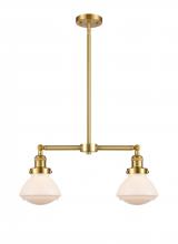  209-SG-G321 - Olean - 2 Light - 22 inch - Satin Gold - Stem Hung - Island Light