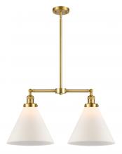 Innovations Lighting 209-SG-G41-L - Cone - 2 Light - 21 inch - Satin Gold - Stem Hung - Island Light