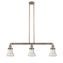 Innovations Lighting 213-AC-G194 - Bellmont - 3 Light - 39 inch - Antique Copper - Stem Hung - Island Light