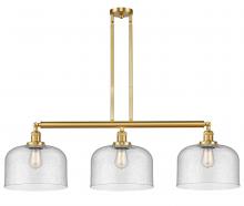 Innovations Lighting 213-SG-G74-L - Bell - 3 Light - 42 inch - Satin Gold - Stem Hung - Island Light