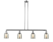 Innovations Lighting 214-PC-G58 - Bell - 4 Light - 50 inch - Polished Chrome - Stem Hung - Island Light