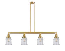 Innovations Lighting 214-SG-G184 - Canton - 4 Light - 51 inch - Satin Gold - Stem Hung - Island Light